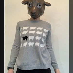 Lands’ End Black Sheep Sweater
